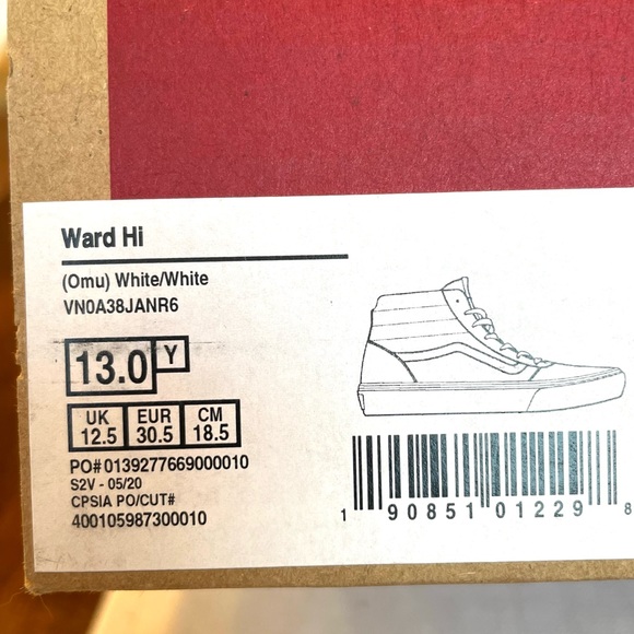 Vans - Custom Bling - Youth,  Ward-Hi size 13 - Picture 15 of 15